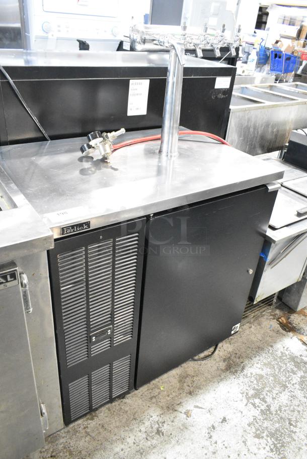 Perlick DDS36 Metal Commercial Direct Draw Kegerator w/ 4 Tap Beer Tower. 115 Volts, 1 Phase. Tested and Working! - Image 1 of 7