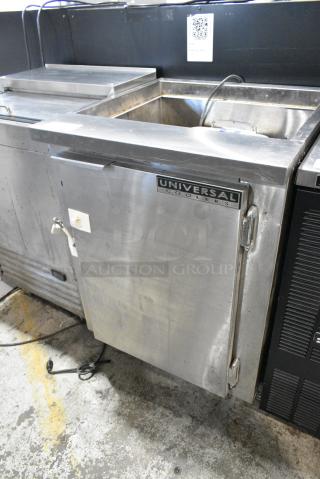 Universal Coolers ER-85 Stainless Steel Commercial Prep Table. 115 Volts, 1 Phase.