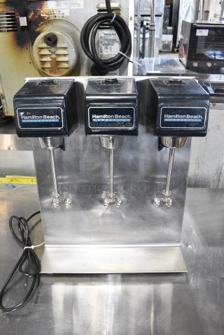 Hamilton Beach 950 Metal Countertop 3 Head Drink Mixer. 115 Volts, 1 Phase.