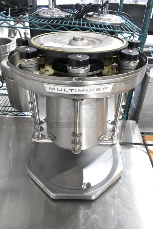 Multimixer 9B Metal Countertop 4 Head Drink Mixer. 115 Volts, 1 Phase. Tested and Working! - Image 1 of 8
