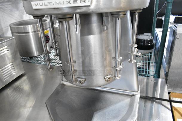 Multimixer 9B Metal Countertop 4 Head Drink Mixer. 115 Volts, 1 Phase. Tested and Working! - Image 6 of 8