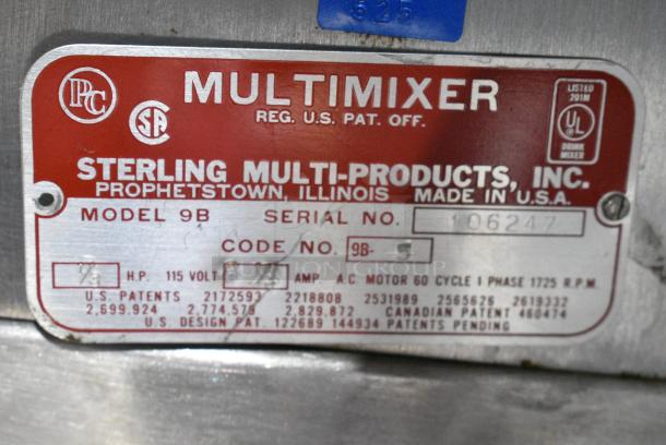 Multimixer 9B Metal Countertop 4 Head Drink Mixer. 115 Volts, 1 Phase. Tested and Working! - Image 7 of 8