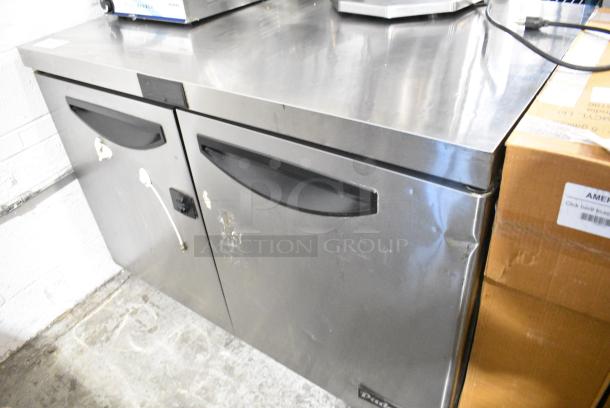 2020 Padela PDU-48R-HC Stainless Steel Commercial 2 Door Undercounter Cooler on Commercial Casters. 115 Volts, 1 Phase. Tested and Working! - Image 2 of 7