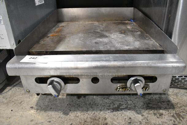 Imperial Stainless Steel Commercial Countertop Natural Gas Powered Flat Top Griddle. - Image 1 of 8