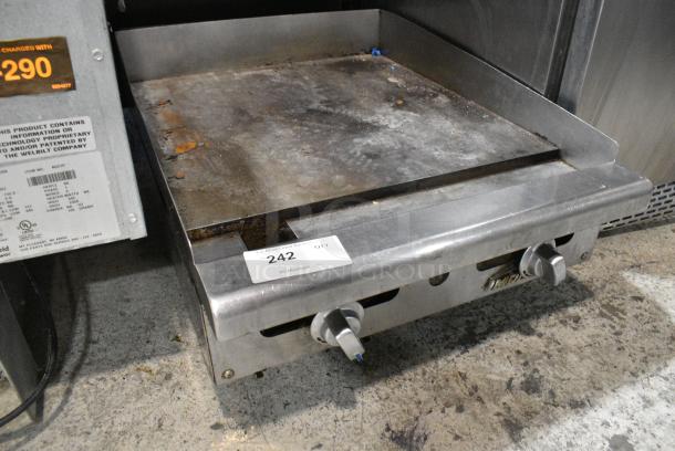 Imperial Stainless Steel Commercial Countertop Natural Gas Powered Flat Top Griddle. - Image 2 of 8
