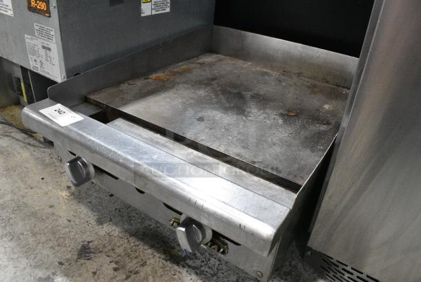 Imperial Stainless Steel Commercial Countertop Natural Gas Powered Flat Top Griddle. - Image 3 of 8