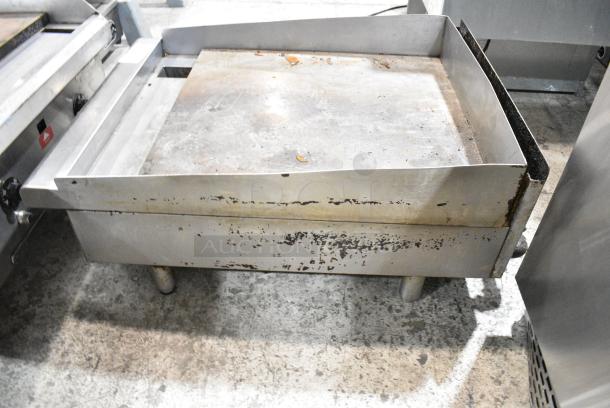 Imperial Stainless Steel Commercial Countertop Natural Gas Powered Flat Top Griddle. - Image 7 of 8