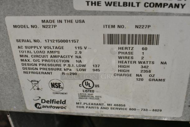 2017 Delfield N227P Stainless Steel Commercial Cold Pan Drop In. 115 Volts, 1 Phase. Tested and Working! - Image 5 of 6