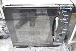 Moffat Turbofan 32 Stainless Steel Commercial Natural Gas Powered Convection Oven.
