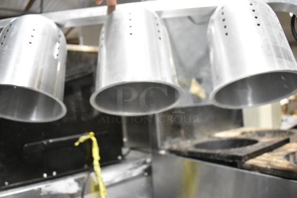 Metal Commercial 3 Head Warming Lamp. 115 Volts, 1 Phase. Tested and Working! - Image 3 of 5