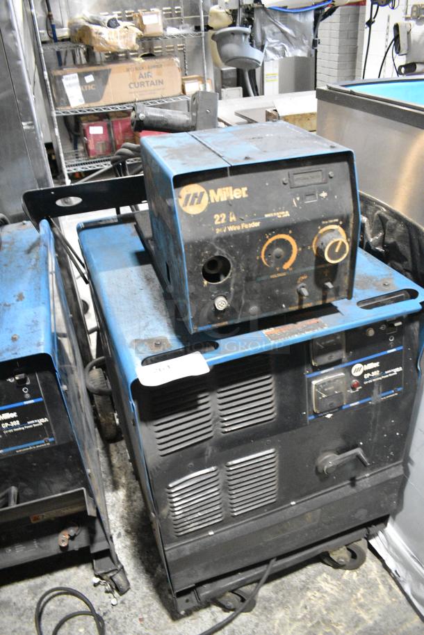 Miller CP-302 Metal Commercial MIG Welder Power Source w/ Miller 22A 24V Wire Feeder. - Image 1 of 7
