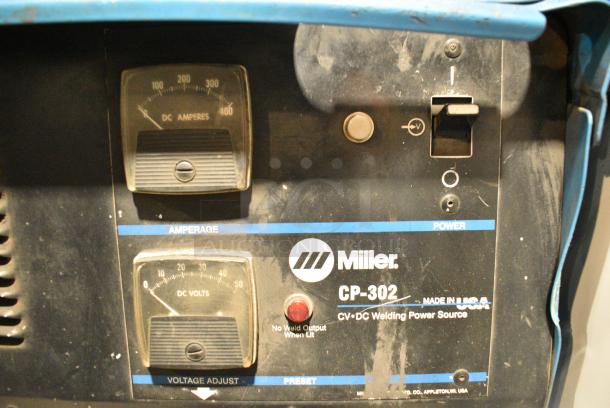 Miller CP-302 Metal Commercial MIG Welder Power Source w/ Miller 22A 24V Wire Feeder. - Image 3 of 7