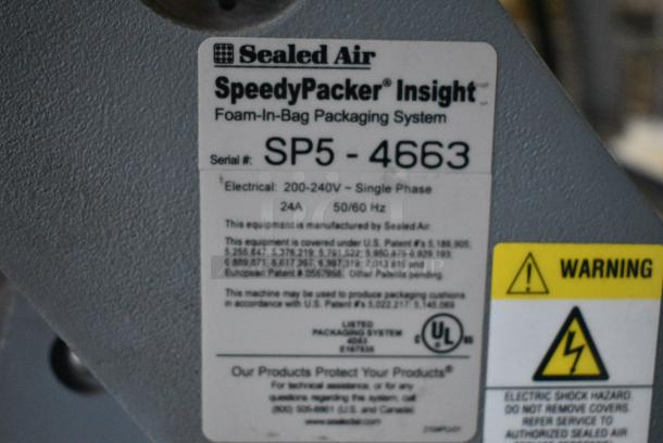 Sealed Air Speedy Packer Insight Foam-in-Bag Packaging System. 200-240 Volts, 1 Phase. - Image 9 of 12