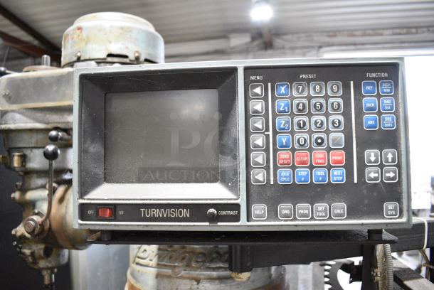 Bridgebort 2559U Metal Commercial Electric Powered CNC Milling Tool for Metalwork w/ Turnvision Monitor. 208/220/440 Volts, 3 Phase. - Image 3 of 27