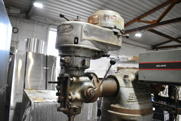 Bridgebort 2559U Metal Commercial Electric Powered CNC Milling Tool for Metalwork w/ Turnvision Monitor. 208/220/440 Volts, 3 Phase. - Image 6 of 27