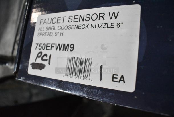 BRAND NEW SCRATCH AND DENT! 750EFWM9 Waterloo Wall Mount Hands-Free Sensor Faucet with 6 3/8" Gooseneck Spout - Image 3 of 3