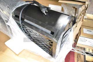 BRAND NEW SCRATCH AND DENT! Boltic 36" Black Aluminum Air Curtain with Remote Magnetic Door Switch. 120 Volts, 1 Phase.