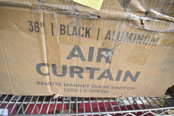 BRAND NEW SCRATCH AND DENT! Boltic 36" Black Aluminum Air Curtain with Remote Magnetic Door Switch. 120 Volts, 1 Phase. - Image 3 of 3