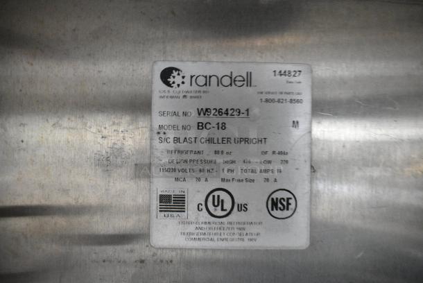 Randell BC-18 Stainless Steel Commercial Blast Chiller w/ 3 Probes. 115/230 Volts, 1 Phase. - Image 5 of 7
