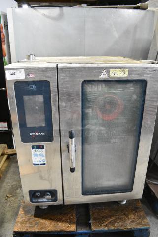 2018 Alto Shaam CTP10-10E Stainless Steel Commercial Electric Powered Combi Convection Oven. 208-240 Volts, 3 Phase.