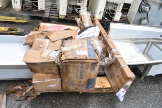 9 BRAND NEW SCRATCH AND DENT! Items Including ServIt 423ST4OS2 Double Overshelf for 4-Pan Steam Tables, 304MSQB12WH Acopa Rittenhouse 215 oz. Square White Melamine Bowl - 6/Case, Speed Rail. 9 Times Your Bid!