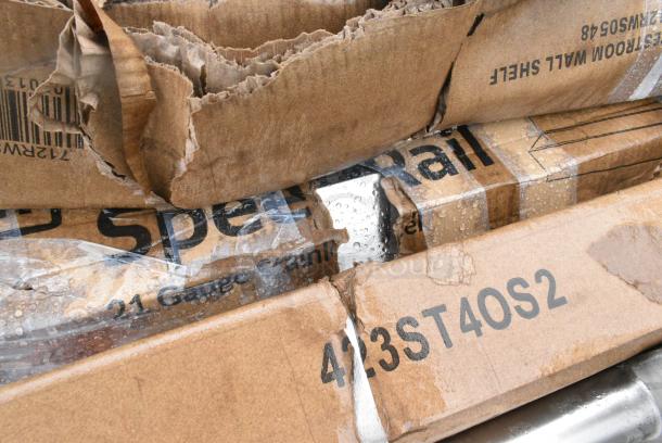 9 BRAND NEW SCRATCH AND DENT! Items Including ServIt 423ST4OS2 Double Overshelf for 4-Pan Steam Tables, 304MSQB12WH Acopa Rittenhouse 215 oz. Square White Melamine Bowl - 6/Case, Speed Rail. 9 Times Your Bid! - Image 5 of 8