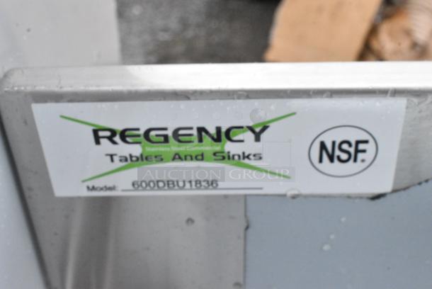 BRAND NEW SCRATCH AND DENT! Regency 600DBU1836 Stainless Steel Underbar Drainboard - 36" x 18" - Image 5 of 5
