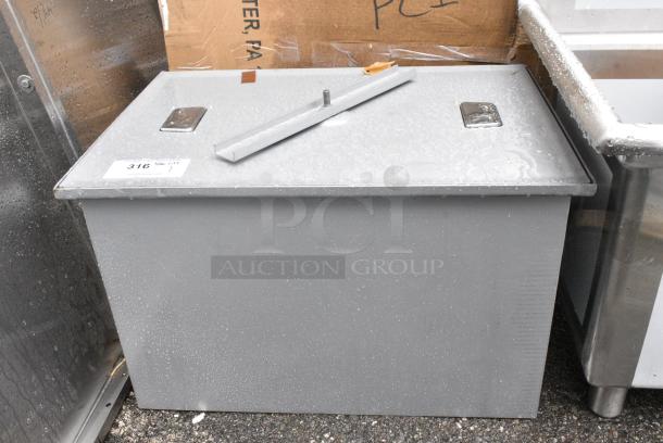 BRAND NEW SCRATCH AND DENT! Regency 600GT20 40 lb. 20 GPM Grease Trap with 3" Non-Threaded Connections - Image 1 of 4