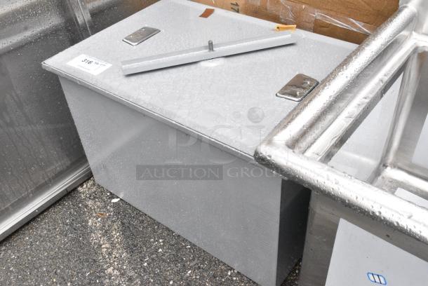 BRAND NEW SCRATCH AND DENT! Regency 600GT20 40 lb. 20 GPM Grease Trap with 3" Non-Threaded Connections - Image 3 of 4