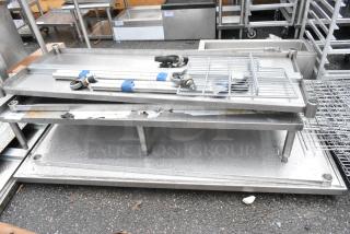 3 Various Stainless Steel Items; Dunnage Rack and 2 Tables w/ Under Shelf. 3 Times Your Bid!