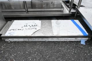 Lot of 2 Stainless Steel Under Shelves.