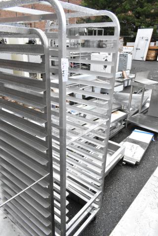 Channel 401A Metal Commercial Pan Transport Rack on Commercial Casters.