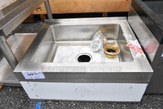 Advance Tabco Stainless Steel Mop Sink.