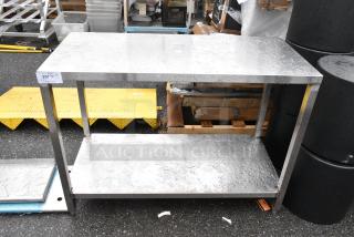 Stainless Steel Table w/ Under Shelf.