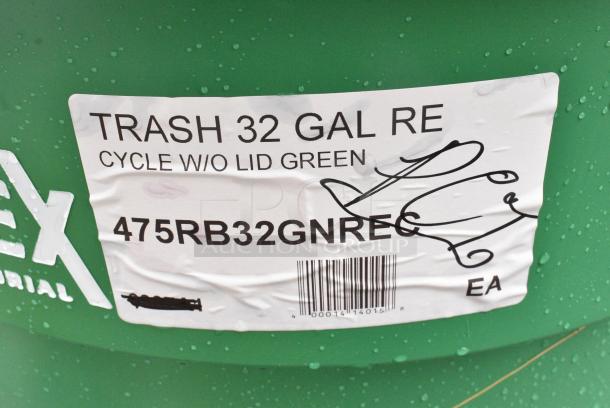 2 BRAND NEW SCRATCH AND DENT! Items Including 475RB32GNREC Lavex 32 Gallon Green Round Commercial Recycling Can and 475TCRND55BK Lavex 55 Gallon Black Round Commercial Trash Can. 2 Times Your Bid! - Image 7 of 8