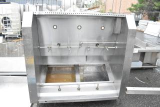 4.5' Wells WVU-48 SELF CONTAINED Stainless Steel Grease Hood.
