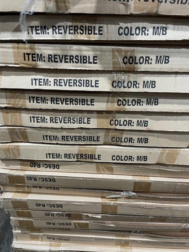BRAND NEW! Laminate 40 Inch Round Reversible Mahagony/Black Dining Tables! 2 X Your Bid! - Image 8 of 10