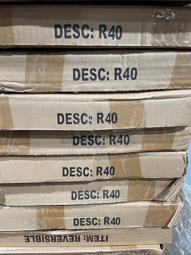 BRAND NEW! Laminate 40 Inch Round Reversible Mahagony/Black Dining Tables! 2 X Your Bid! - Image 9 of 10
