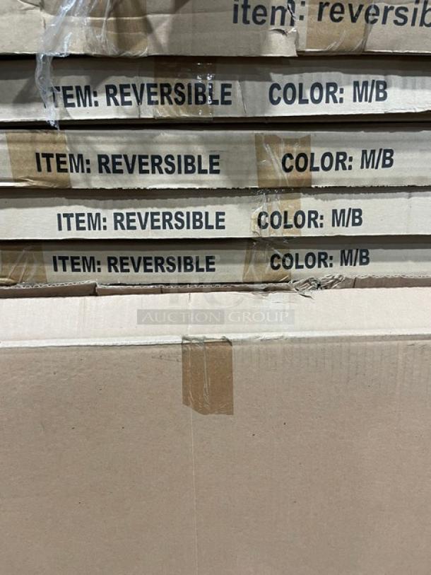 BRAND NEW! Laminate 40 Inch Round Reversible Mahagony/Black BAR HEIGHT Dining Tables! 2 X Your Bid! - Image 8 of 8
