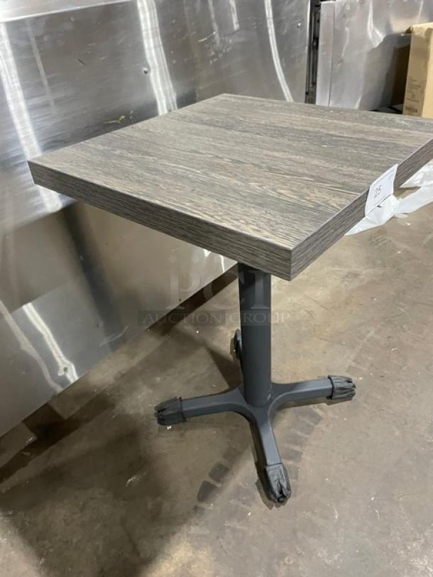 Brand New! Ashwood Look 30 By 30 Dining Table! With Metal Base! - Image 2 of 8