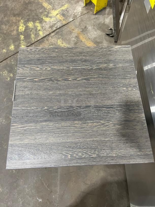 Brand New! Ashwood Look 30 By 30 Dining Table! With Metal Base! - Image 5 of 8