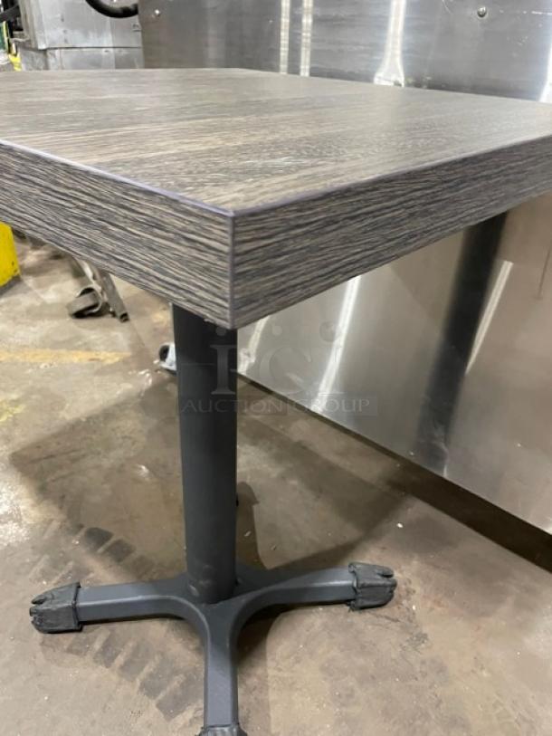 Brand New! Ashwood Look 30 By 30 Dining Table! With Metal Base! - Image 8 of 8