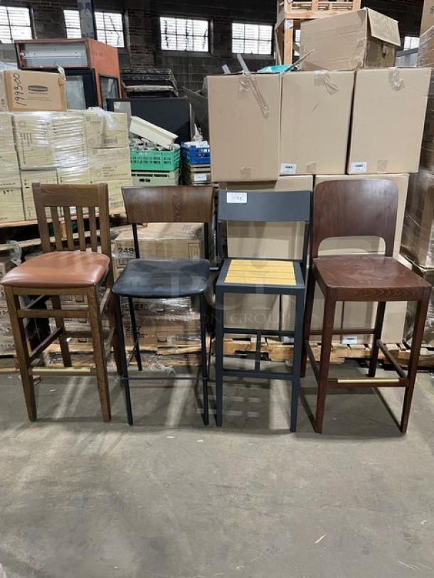 NEW! Assorted  Bar Height Chairs! 4 X Your Bid! - Image 1 of 10