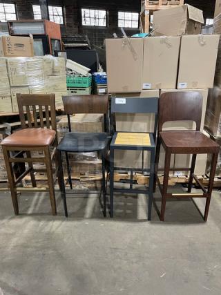 NEW! Assorted  Bar Height Chairs! 4 X Your Bid!