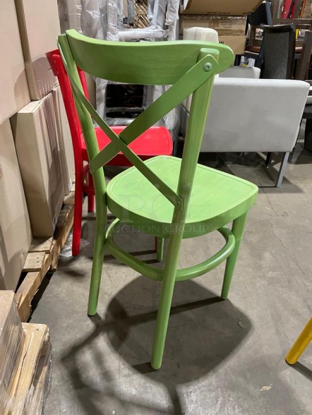 NEW!  Multi Colored Chairs! 4 X Yours  Bid! - Image 6 of 9