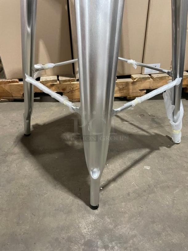 Brand New! Aluminum  Bar Height Dining Chairs! 4 X Your Bid! - Image 5 of 5
