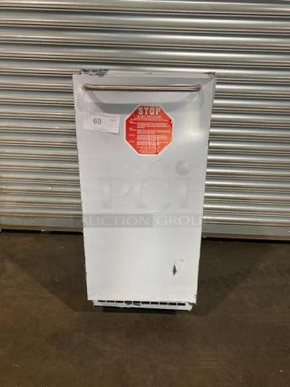 Scotsman Commercial Stainless Steel Air Cooled Undercounter Gourmet Cube Ice Machine! With Single Door Built-In Ice Bin! With Ice Scoop! Model: CU50GA-1C SN: 24051320016293! 115V 1 Phase! - Item #1183565