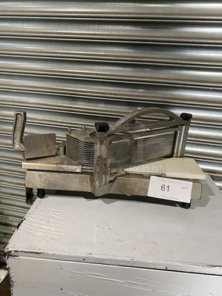 Nemco Commercial Heavy Duty Countertop Easy Tomato Slicer! With Polyethylene Slide Board! Model: 56600! On Legs!