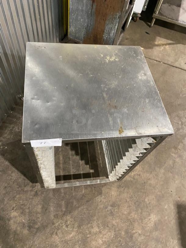 Commercial Stainless Steel Pan Holding Equipment Stand! With Built In Pan Slides! On Legs! - Image 6 of 7