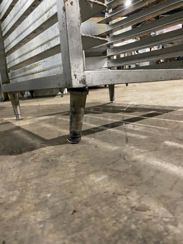 Commercial Stainless Steel Pan Holding Equipment Stand! With Built In Pan Slides! On Legs! - Image 7 of 7